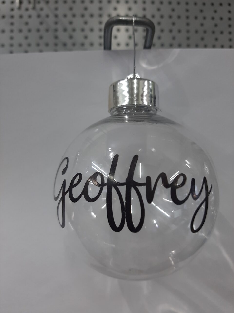 Boule de Noël transparente — Rouge