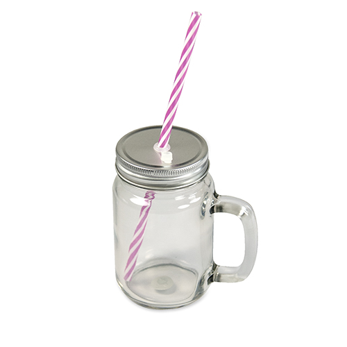 Jar en verre avec anse ( Sans paille)