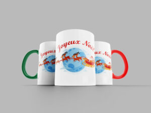 Mugs en céramique — Merry Christmas cerf mug blanc