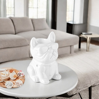 Brûleur à huile ou fondant BOUBOU — Blanc