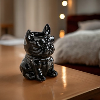 Brûleur à huile ou fondant BOUBOU — Noir