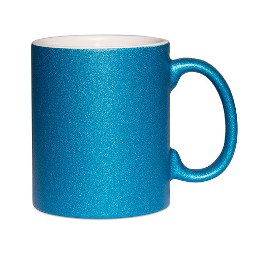 Mug coloré pailletté — Bleu