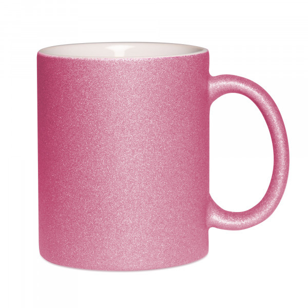 Mug coloré pailletté — Rose clair